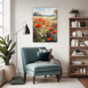 Poppy Field in Full Bloom Living Room Demo