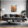 Poppy Field in Full Bloom Living Room Demo