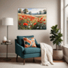 Poppy Field in Full Bloom Living Room Demo