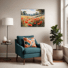 Poppy Field in Full Bloom Living Room Demo