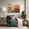 Poppy Field in Full Bloom Living Room Demo