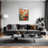 Poppy Field in Full Bloom Living Room Demo