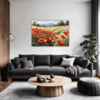 Poppy Field in Full Bloom Living Room Demo