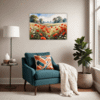 Poppy Field in Full Bloom Living Room Demo