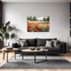 Poppy Field in Full Bloom Living Room Demo
