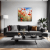 Poppy Field in Full Bloom Living Room Demo