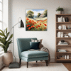 Poppy Field in Full Bloom Living Room Demo