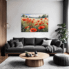 Poppy Field in Full Bloom Living Room Demo