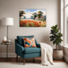 Poppy Field in Full Bloom Living Room Demo