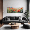Poppy Field in Full Bloom Living Room Demo