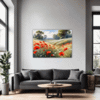 Poppy Field in Full Bloom Living Room Demo