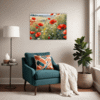 Poppy Field in Full Bloom Living Room Demo