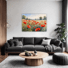 Poppy Field in Full Bloom Living Room Demo