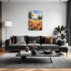 Poppy Field in Full Bloom Living Room Demo
