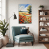 Poppy Field in Full Bloom Living Room Demo