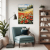 Poppy Field in Full Bloom Living Room Demo