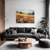 Poppy Field in Full Bloom Living Room Demo
