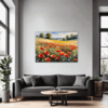 Poppy Field in Full Bloom Living Room Demo