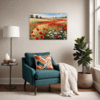 Poppy Field in Full Bloom Living Room Demo
