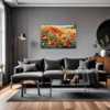 Poppy Field in Full Bloom Living Room Demo