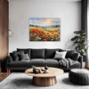 Poppy Field in Full Bloom Living Room Demo