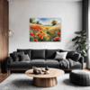 Poppy Field in Full Bloom Living Room Demo