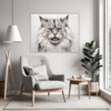 Powerful Siberian Cat Living Room Demo