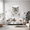 Powerful Siberian Cat Living Room Demo