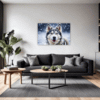 Powerful Siberian Husky Living Room Demo