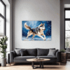 Powerful Siberian Husky Living Room Demo