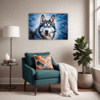 Powerful Siberian Husky Living Room Demo