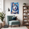 Powerful Siberian Husky Living Room Demo