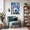 Powerful Siberian Husky Living Room Demo