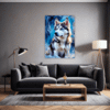 Powerful Siberian Husky Living Room Demo