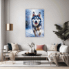 Powerful Siberian Husky Living Room Demo
