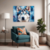 Powerful Siberian Husky Living Room Demo