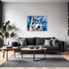 Powerful Siberian Husky Living Room Demo