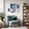 Powerful Siberian Husky Living Room Demo