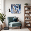Powerful Siberian Husky Living Room Demo