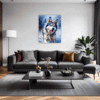 Powerful Siberian Husky Living Room Demo