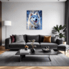 Powerful Siberian Husky Living Room Demo