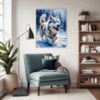 Powerful Siberian Husky Living Room Demo