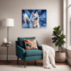 Powerful Siberian Husky Living Room Demo