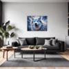 Powerful Siberian Husky Living Room Demo