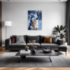 Powerful Siberian Husky Living Room Demo