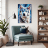 Powerful Siberian Husky Living Room Demo