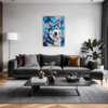 Powerful Siberian Husky Living Room Demo