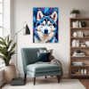 Powerful Siberian Husky Living Room Demo
