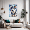 Powerful Siberian Husky Living Room Demo