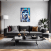 Powerful Siberian Husky Living Room Demo
